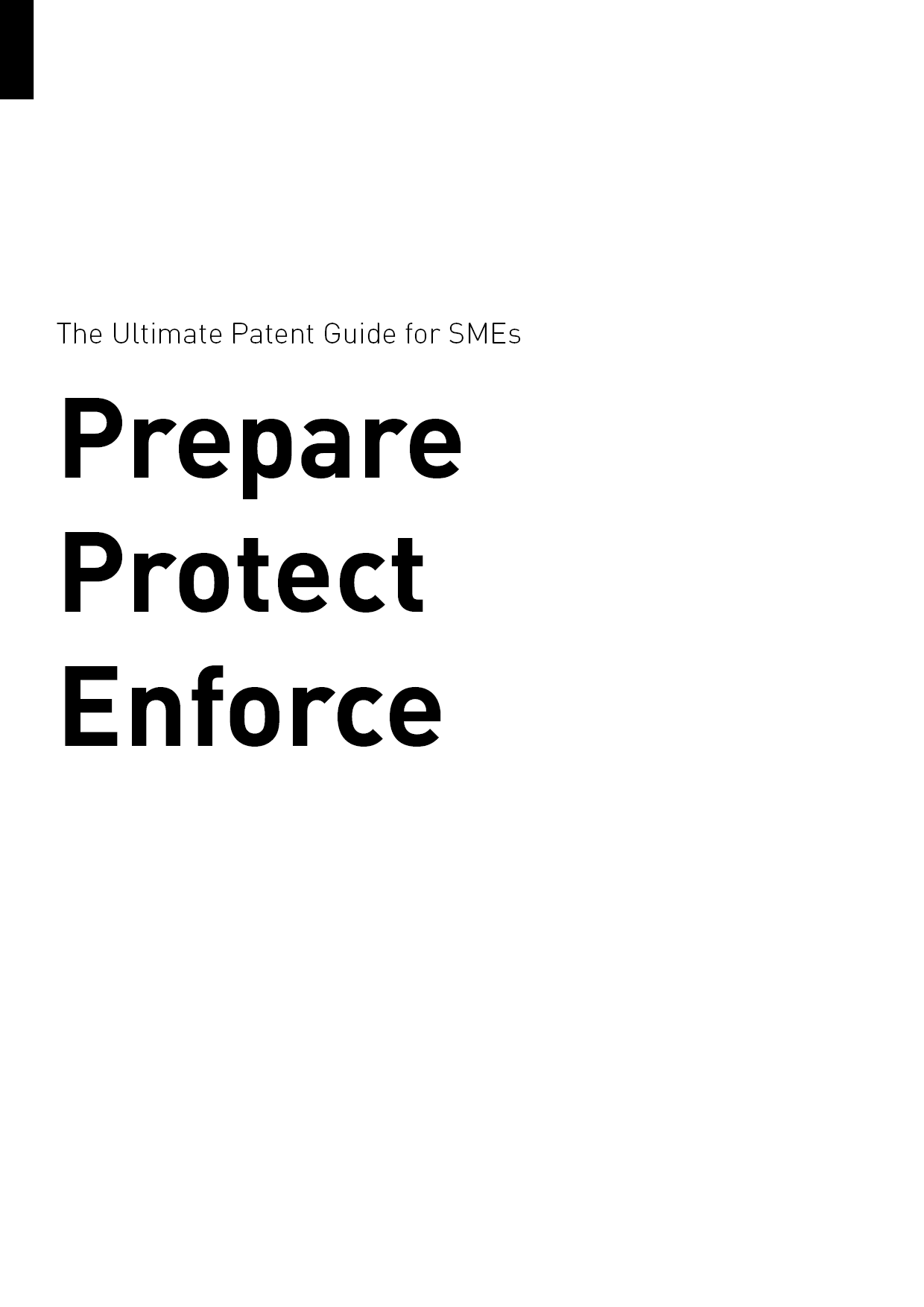 The Ultimate Patent Guide For SMEs: Prepare, Protect & Enforce
